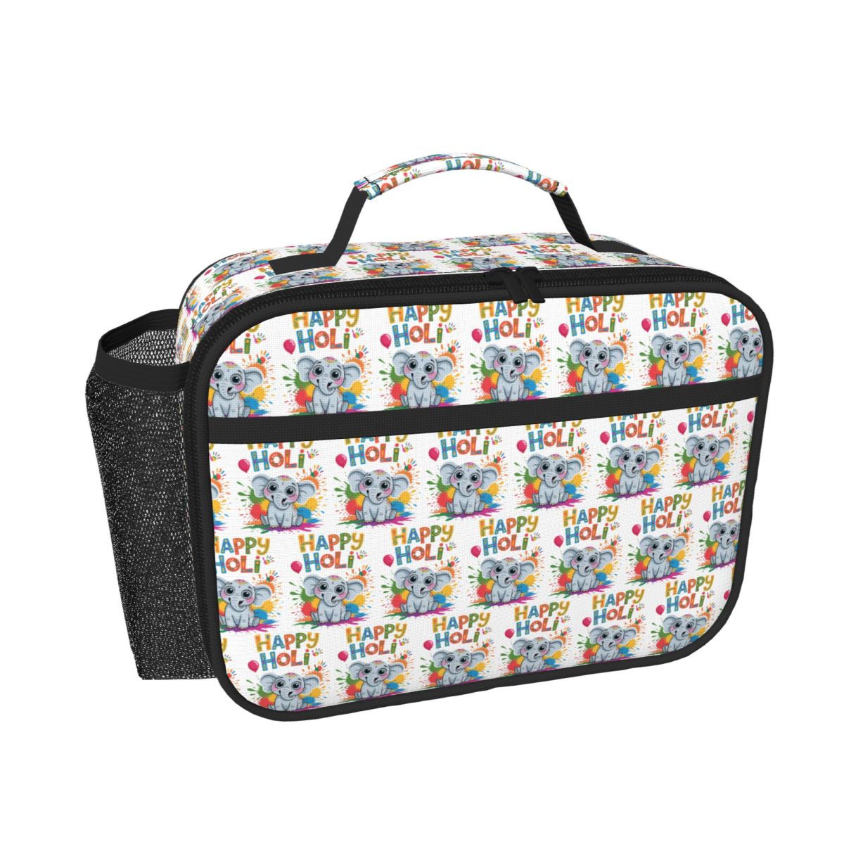 Women Bags India - Mutlu Holi Festivali Hindistan Renkli Fil