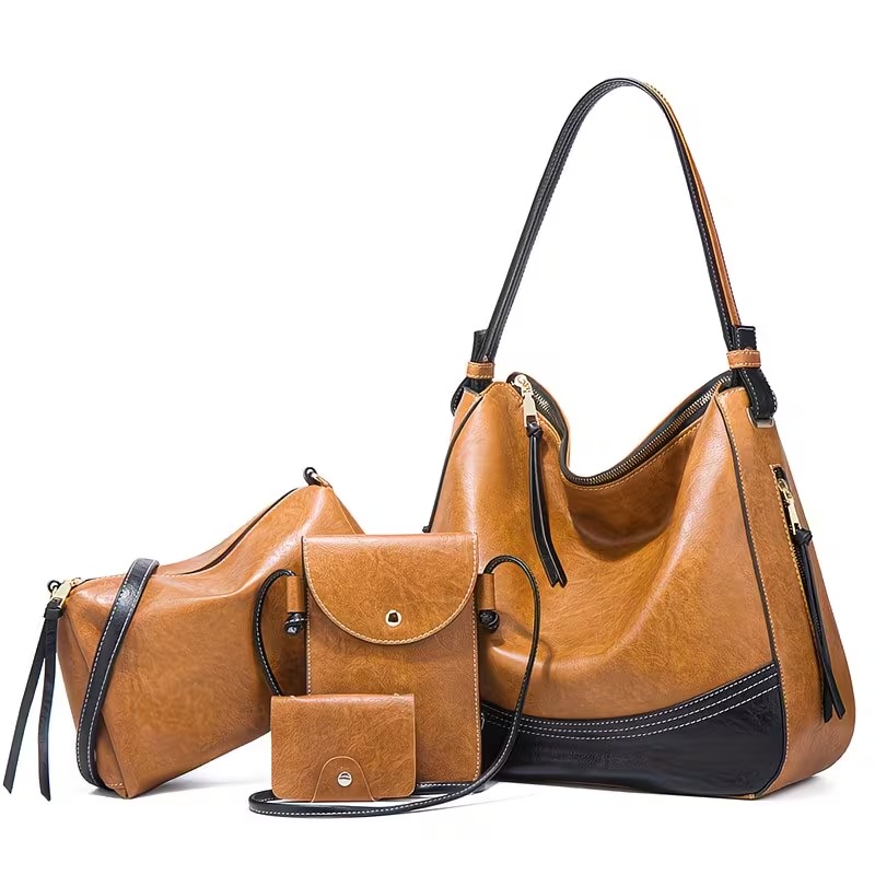 Women Bags Large - Kadın Çanta Seti - 4 Parçalı