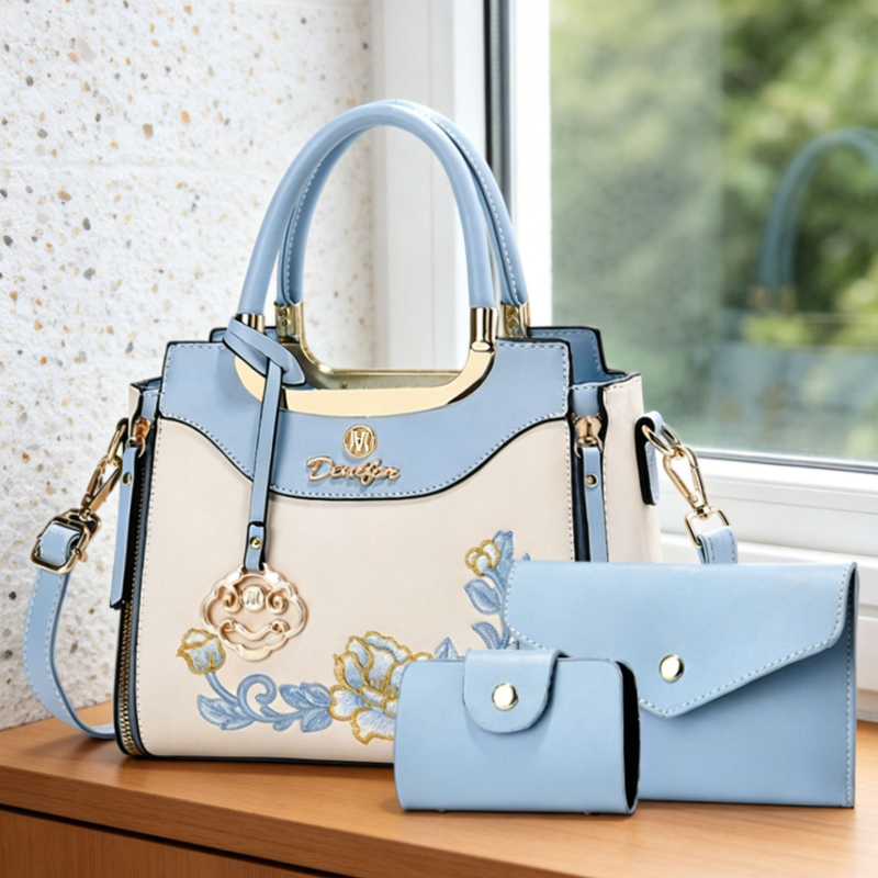 Women'S Bags For Work - 3 parçalı yüksek kaliteli işlemeli çanta
