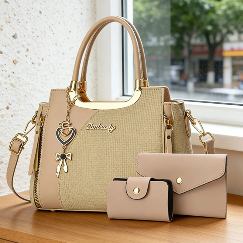 Women Bags Gift - Şık Kadın Çanta Seti, Çok Renkli