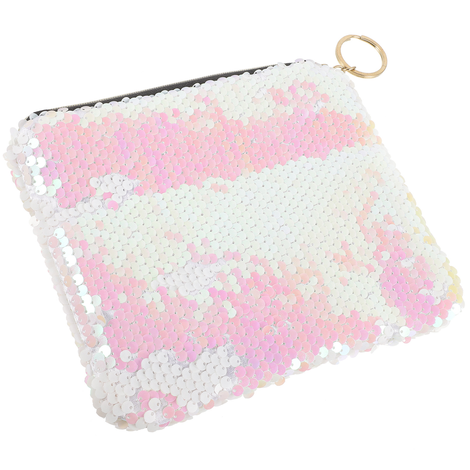 Women Bags With Wallet - 1 adet Payetli Pembe Dayanıklı Makyaj