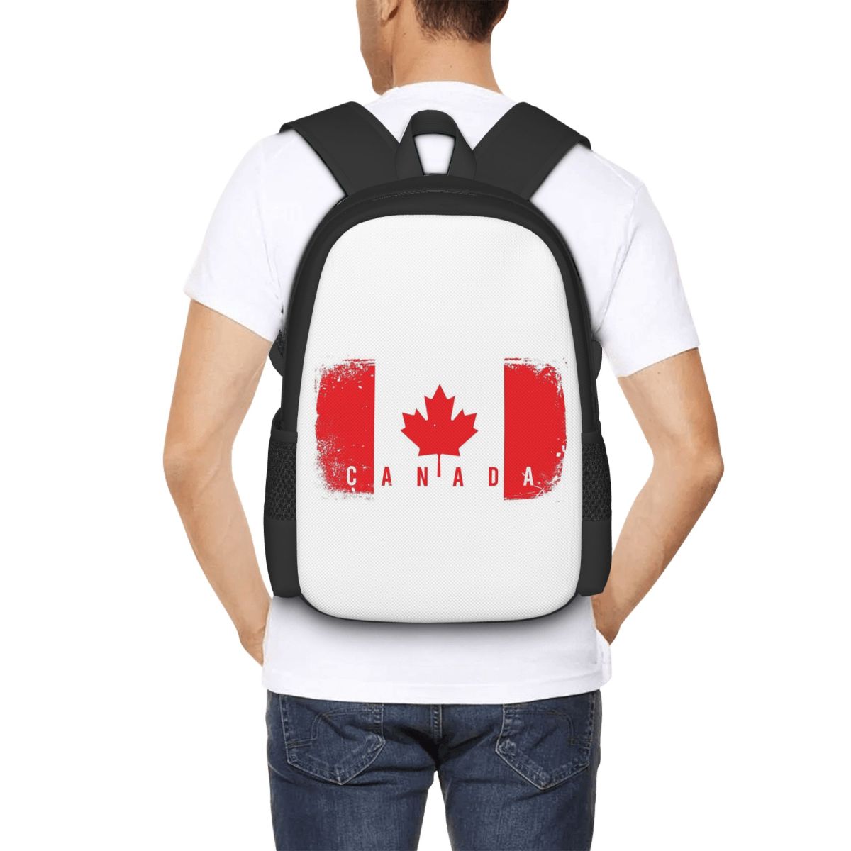 Women Bags In Canada - Kanada Bayrağı Öğrenci Sırt Çantası Okul