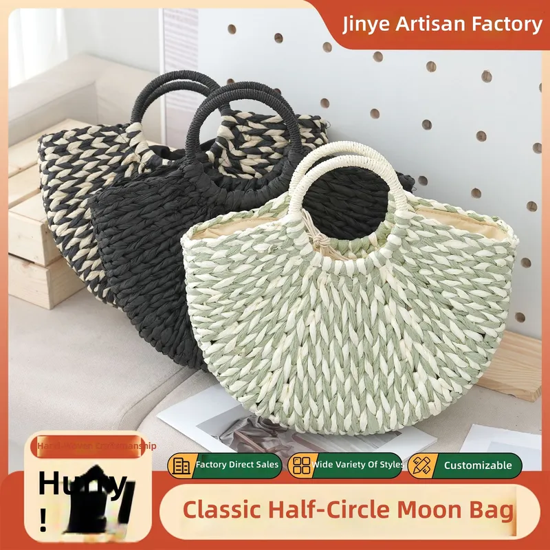 Women Bags Designer - Kadın Ay Çantası Yarım Yuvarlak El
