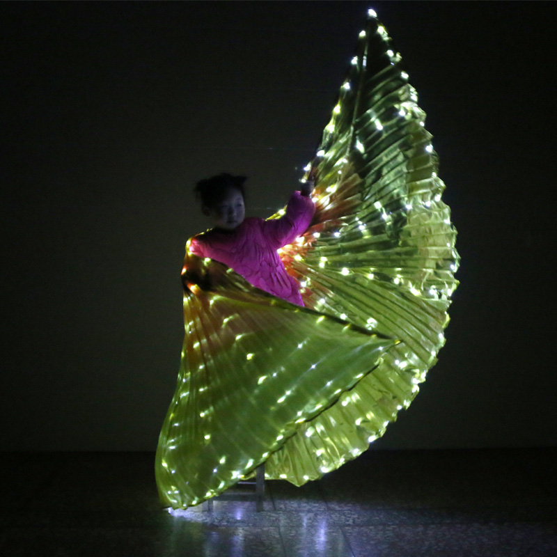 Women Bags India - Altın ile LED lamba Fiber kanatlı