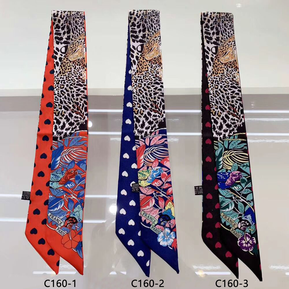 Women Bags Brands - Marka leopar papağan kalp ipek eşarp