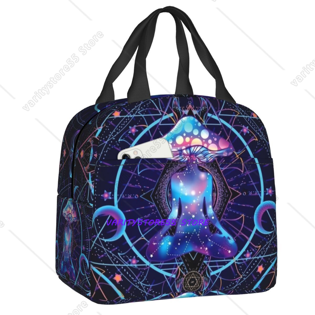 Women Bags India - Özel Hindistan Mandala Öğle Yemeği Çantası