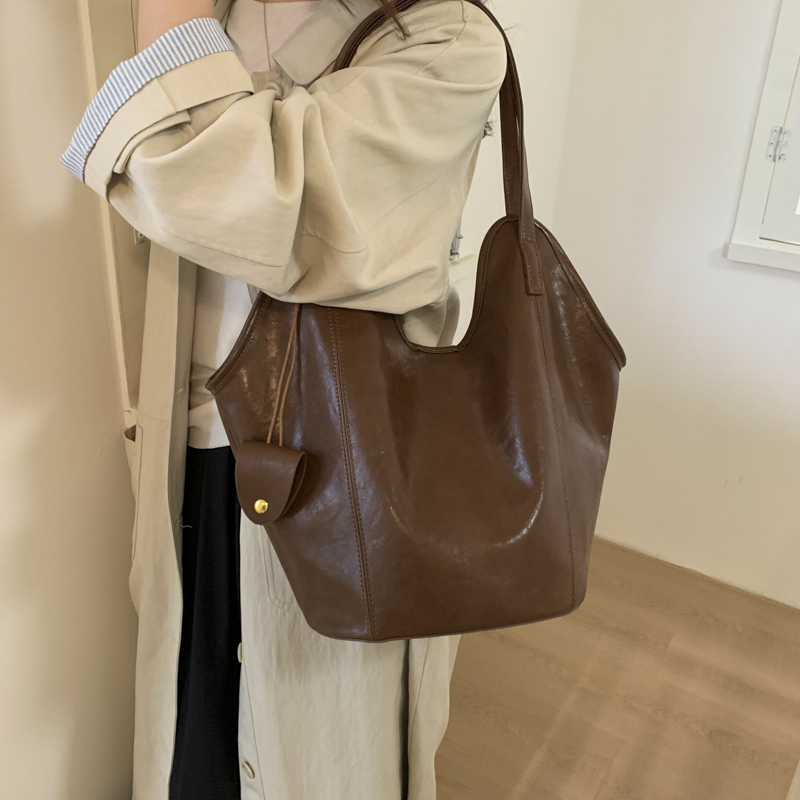 PU Tek Renk Dikişli Moda Tote  - Women Bags Branded Sale incelemesi ve fiyatı