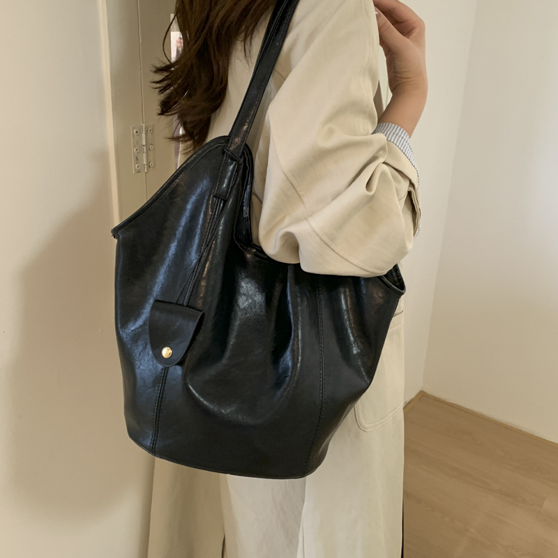 PU Tek Renk Dikişli Moda Tote  - Women Bags Branded Sale incelemesi ve fiyatı