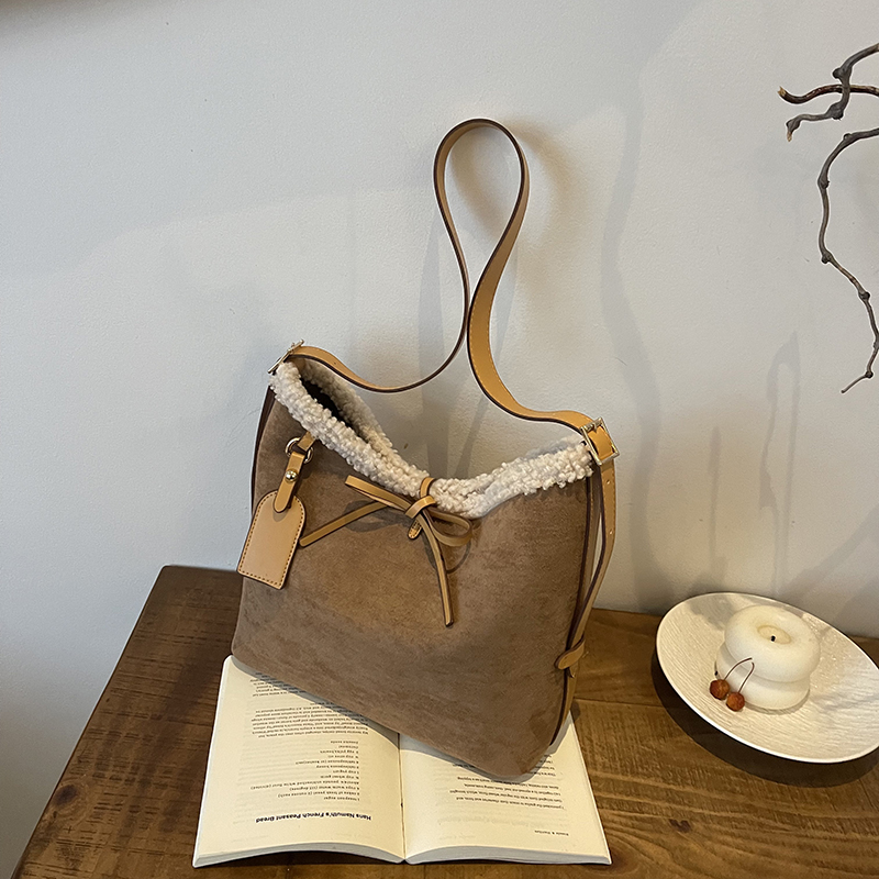 Sahte Süet Düz Renk Fiyonklu Ç - Women Bags Branded Sale incelemesi ve fiyatı