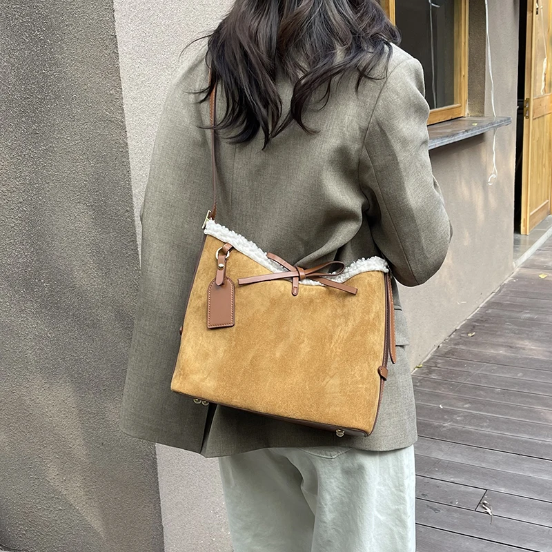Sahte Süet Düz Renk Fiyonklu Ç - Women Bags Branded Sale incelemesi ve fiyatı