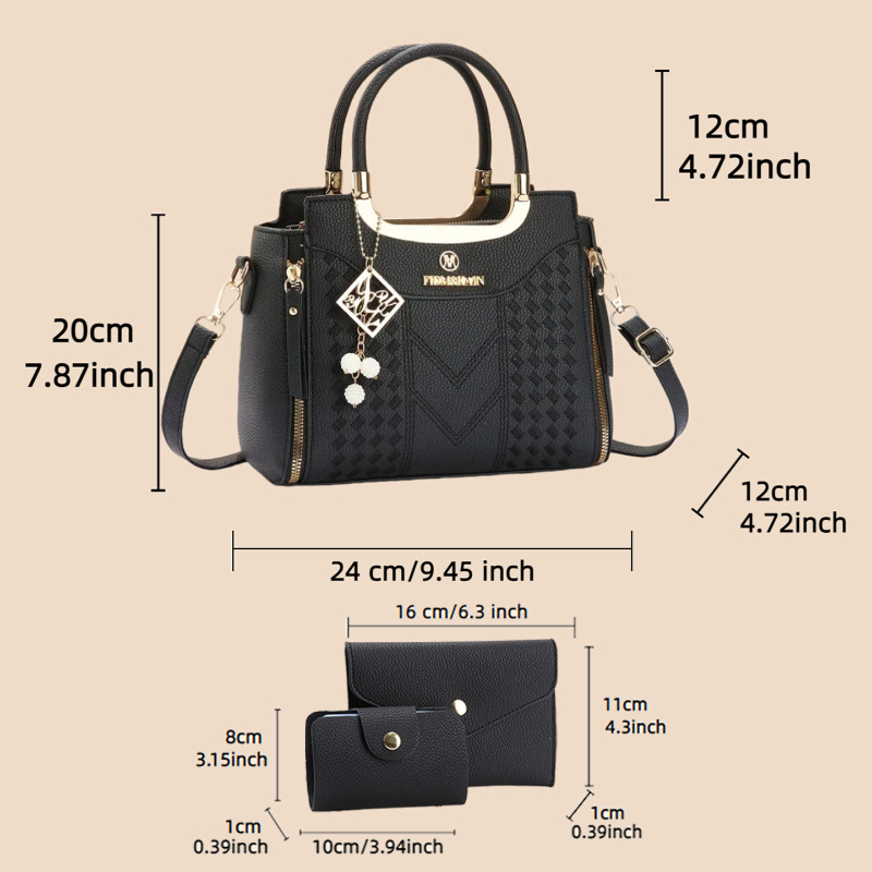 3 parçalı çanta seti, liçi des - Women Bags Gift incelemesi ve fiyatı