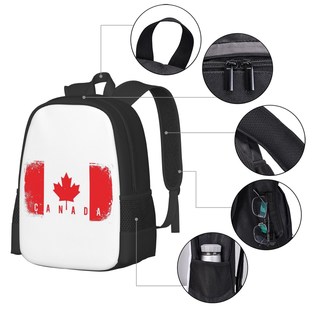 Kanada Bayrağı Öğrenci Sırt Ça - Women Bags In Canada incelemesi ve fiyatı