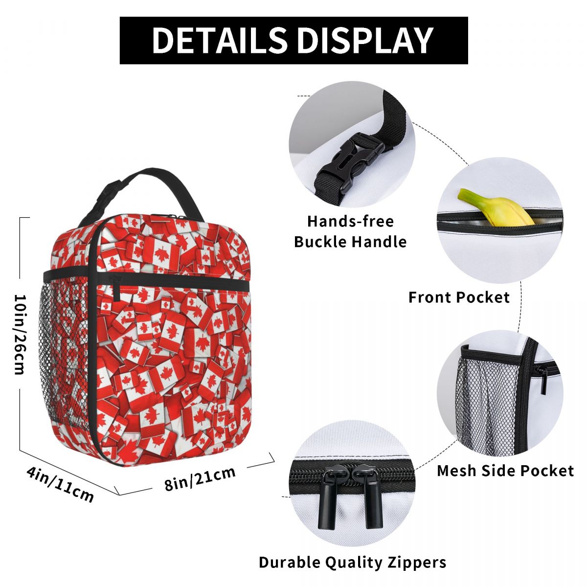 Kanada Bayrağı Desenli Yalıtım - Women Bags In Canada incelemesi ve fiyatı