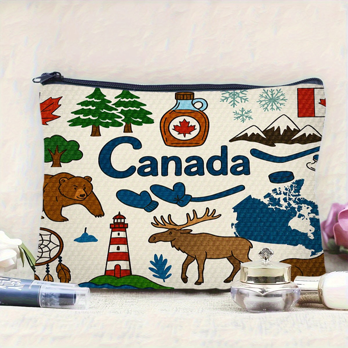 Kanada temalı bir kozmetik çan - Women Bags In Canada incelemesi ve fiyatı