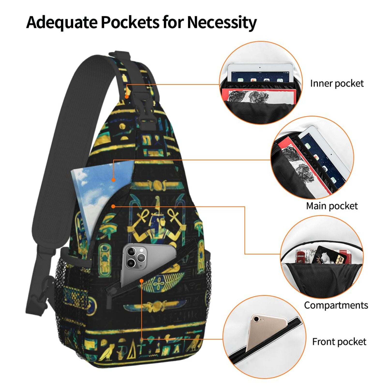 Mısır hiyeroglifleri altın hin - Women Bags India incelemesi ve fiyatı